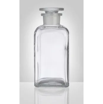 Dóza na potraviny Dóza-prachovnice 250ml-čtv.čirá, zabr.víko, sklo