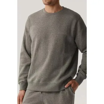 Pánský overall Pánská mikina Atlantic HMT-002 - bavlna Šedá XL