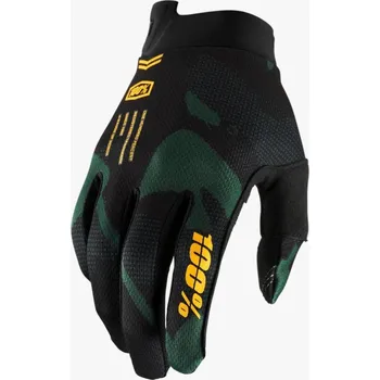 Moto rukavice Rukavice iTRACK, 100% - USA (šedá camo) S