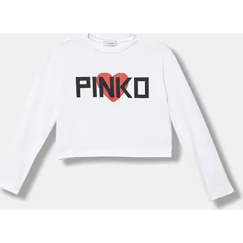 Dětské tričko s dlouhým rukávem Pinko KFTS029.C.JE013 bílá 00X, vel. 158