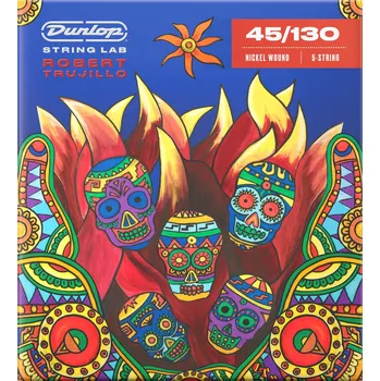 Struna pro kytaru a smyčcový nástroj Dunlop RTN45130 String Lab Robert Trujillo Struny pro 5-strunnou baskytaru (Jako nové)