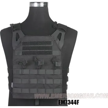 EmersonGear Vesta s imitací plátů a trojitou sumkou M4 Jumper Plate Carrier - černá
