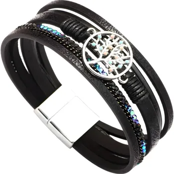 Náramek IZMAEL Náramek Tree Černá KP32988