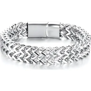 Řetízek IZMAEL Pánsky řetízek na ruku UR 22791 Stříbrná KP22791