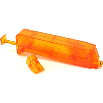 Airsoft 6mm Proshop Ruční rychlo-dobíječka (plnička) zásobníků na 90-100 kuliček - oranžová