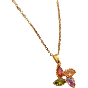 Náhrdelník IZMAEL Náhrdelník MA 21691 Zlatá/Multi KP21691