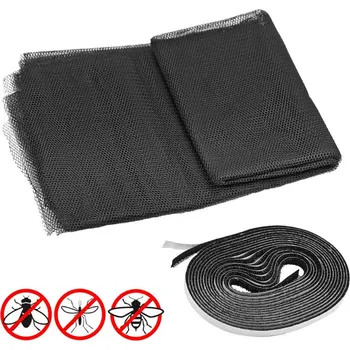 Síť proti hmyzu DEMA Okenní síťka proti hmyzu 100x100 cm, antracitová