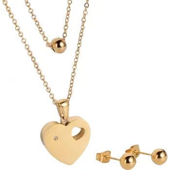 Souprava šperků IZMAEL Set GR 20506 Zlatá KP20506