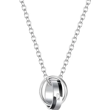 Náhrdelník IZMAEL Náhrdelník US 15293 Stříbrná/Černá KP15293