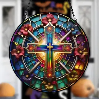 Lapač snů IZMAEL Lapač Slunce Cross/L 20x20 cm Multi