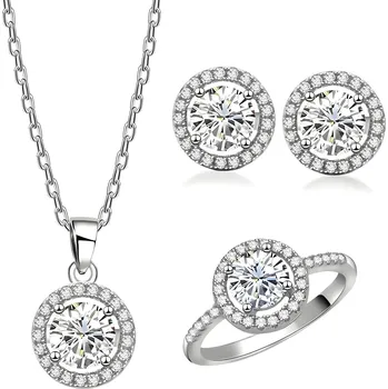 Souprava šperků IZMAEL Set Elegant Circles Stříbrná KP27536