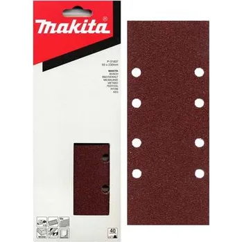 Brusný papír MAKITA papír brusný 93x228mm 8 děr K150, 10ks
