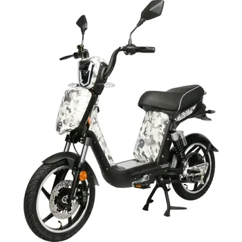 Elektrický skútr Elektroskútr RACCEWAY® E-BABETA®, maskáč černo-bílý, bez baterie