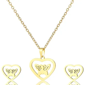 Souprava šperků IZMAEL Set NB 21657 Zlatá KP21657