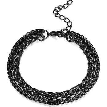 Náramek IZMAEL Náramek EA 32659 Double Černá KP32659