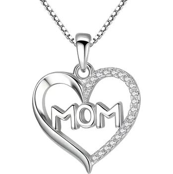 Náhrdelník IZMAEL Náhrdelník Mom Heart Stříbrná KP28757