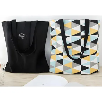 Obojstranná Taška VI-28128 - Čierna/Vzor