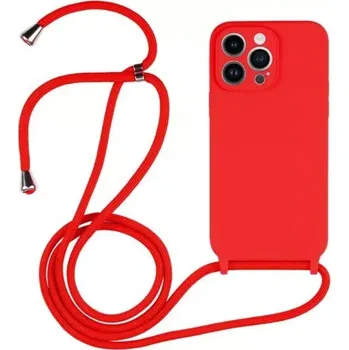 Pouzdro na mobilní telefon Ochranný kryt s poutkem pro iPhone 12 Pro - Red