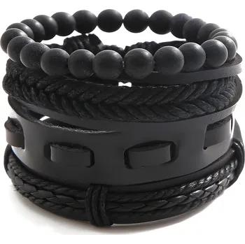 Náramek IZMAEL Pánské náramky SE 22732 Černá KP22732