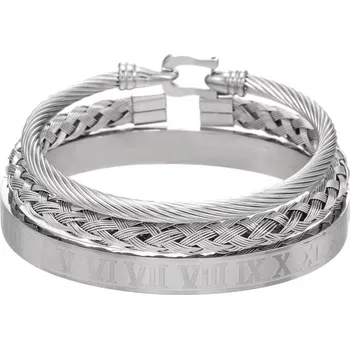 Náramek IZMAEL Náramky DE 33435 Stříbrná KP33435