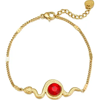 Náramek IZMAEL Náramok SI 21260 Zlatá/Červená KP21260