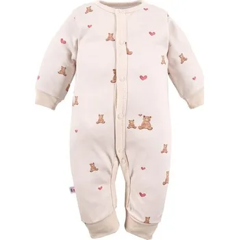 Kojenecký overall Eevi Overal bez ťapek Hearts&Bears MEDVÍDCI - 74
