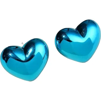 Náušnice IZMAEL Náušnice AD 33380 Heart/Modrá KP33380