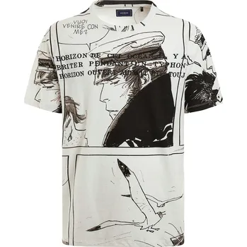 Pánské tričko Pánské Tričko s krátkým rukávem GUESS QUOTES TEE M3RI25KA260-P07U – Bílá L