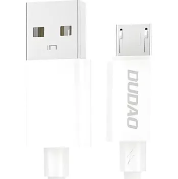 Datový kabel Dudao L4SM USB A/Micro USB kabel, 2A 1m Bílá