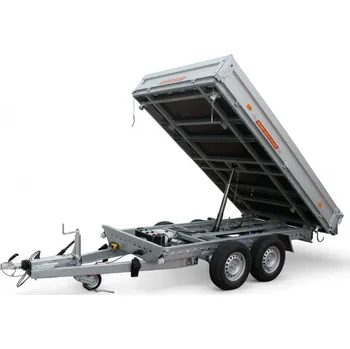 Přívěs k motorovému vozidlu MARO Kralovice Třístranný sklápěcí přívěs TIPPER 2 B2 3500 kg 3300x1760x350 mm, ruční pumpa