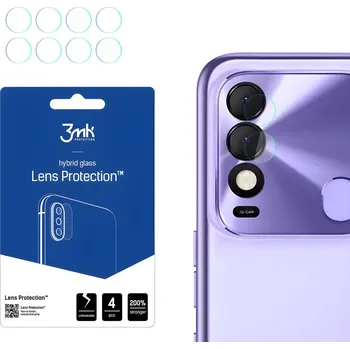 4x Sklo na kameru 3mk pro Tecno Spark 8 KP20557