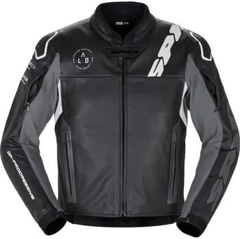 Moto bunda Bunda DP-PROGRESSIVE LEATHER, SPIDI (černá/bílá) 56