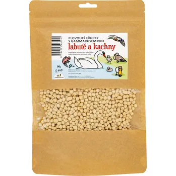 Krmivo pro rybičky Underground Food s. r. o. UGF plovoucí křupky s gammarusem pro kachny,labutě 90g