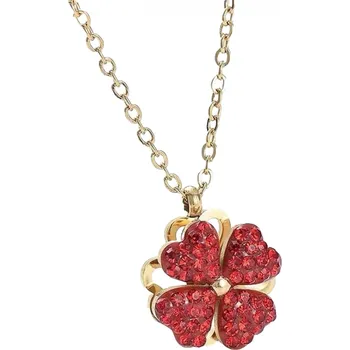 Náhrdelník IZMAEL Náhrdelník EL 21067 Zlatá/Červená KP21067