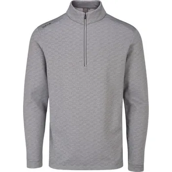 Ping Bexton half Zip fleece pánská mikina, quiet grey multi pánské, 3XL