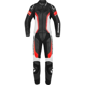 Moto kombinéza Dvoudílná kombinéza LASER TOURING LADY, SPIDI, dámská (černá/bílá/červená) 38