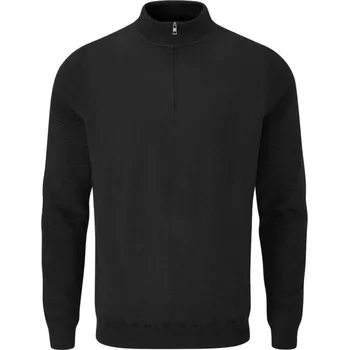 Ping Croy Lined Half Zip pánský svetr, černý pánské, 3XL