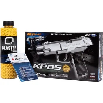 Airsoftová zbraň Tokyo Marui Balíček: Airsoftová elektrická pistole KP85, blowback EBB + 3000 kuliček + 4 baterie