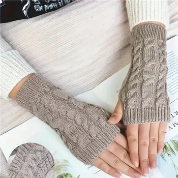 Rukavice Bezprstové rukavice Šedá