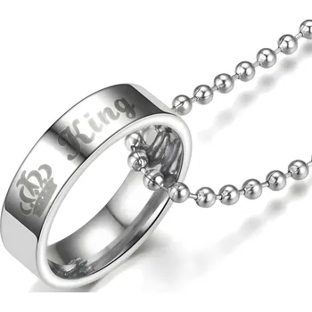 Náhrdelník IZMAEL Náhrdelník King Stříbrná KP34235