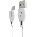 Dudao kabel USB typu C 2.1A 1m (L4T 1m) Bílý
