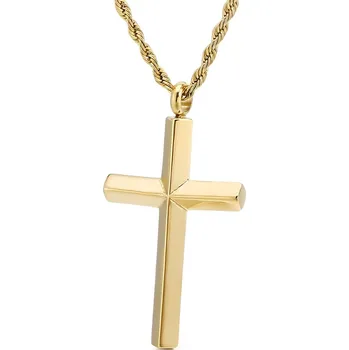 Náhrdelník IZMAEL Náhrdleník PU 38415 Cross Zlatá KP38415