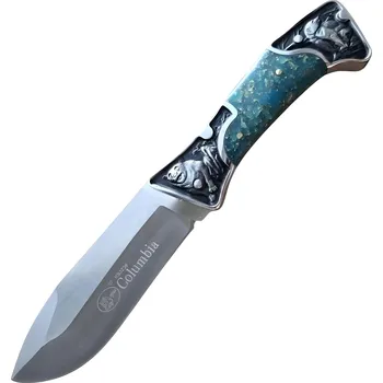 Kuchyňský nůž IZMAEL Outdoorový nůž CO 37720 KB3206 Modrá 11 cm