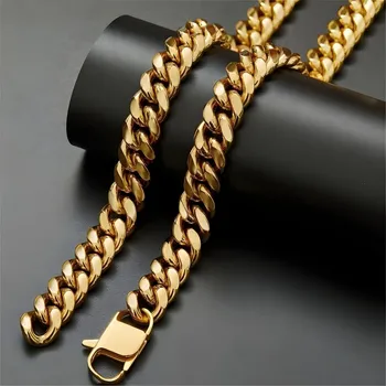 Náhrdelník IZMAEL Pánský řetízek MA 38424 Zlatá/61cm/14mm KP38424