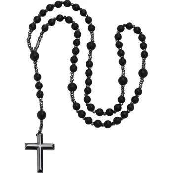 Náhrdelník IZMAEL Náhrdleník Růženec Černá KP34095