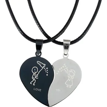 Náhrdelník IZMAEL Sada náhrdelníků LY 19782 Černá/Stříbrná KP19782