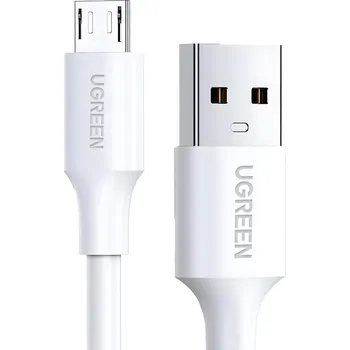 Datový kabel UGREEN Micro USB pro USB A kabel – 0,5 m Bílá