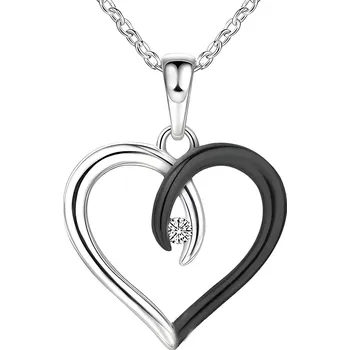 Náhrdelník IZMAEL Náhrdelník ME 28752 Stříbrná/Černá KP28752