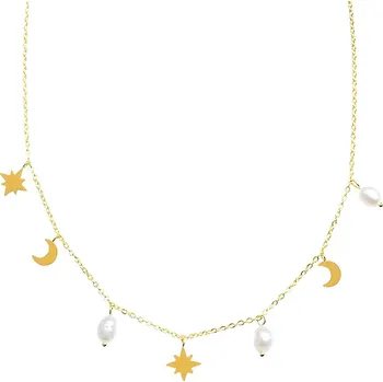 Náhrdelník IZMAEL Náhrdelník MO 35489 Zlatá KP35489