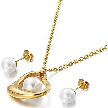 Souprava šperků IZMAEL Set AB 15140 Zlatá KP15140